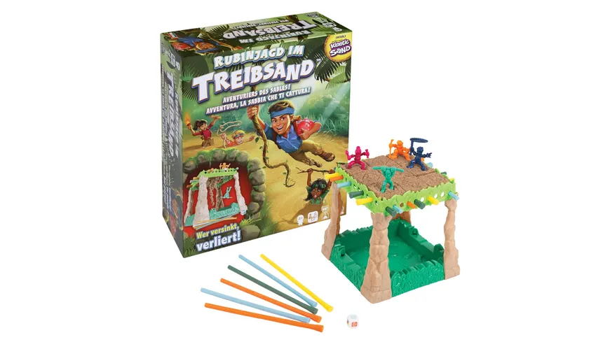 Spin Master Games - Rubinjagd im Treibsand, das Abenteuerspiel mit original Kinetic Sand