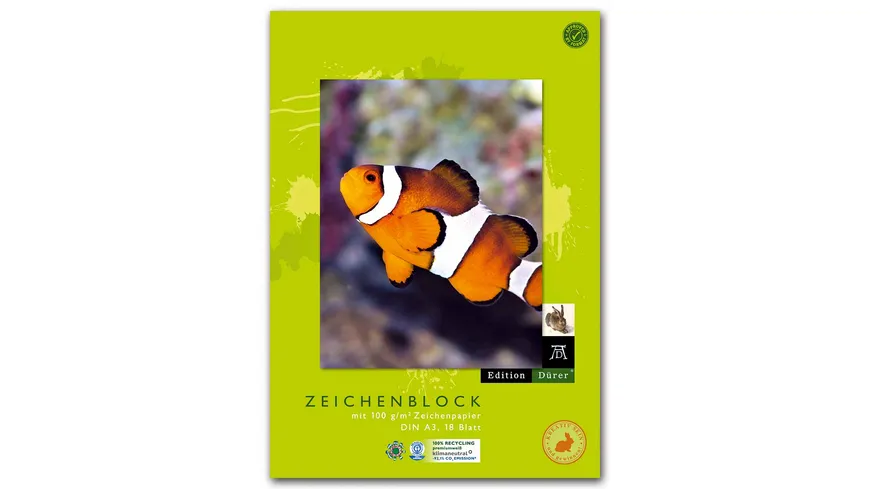 Edition Dürer Zeichenblock recycling A3 18 Blatt