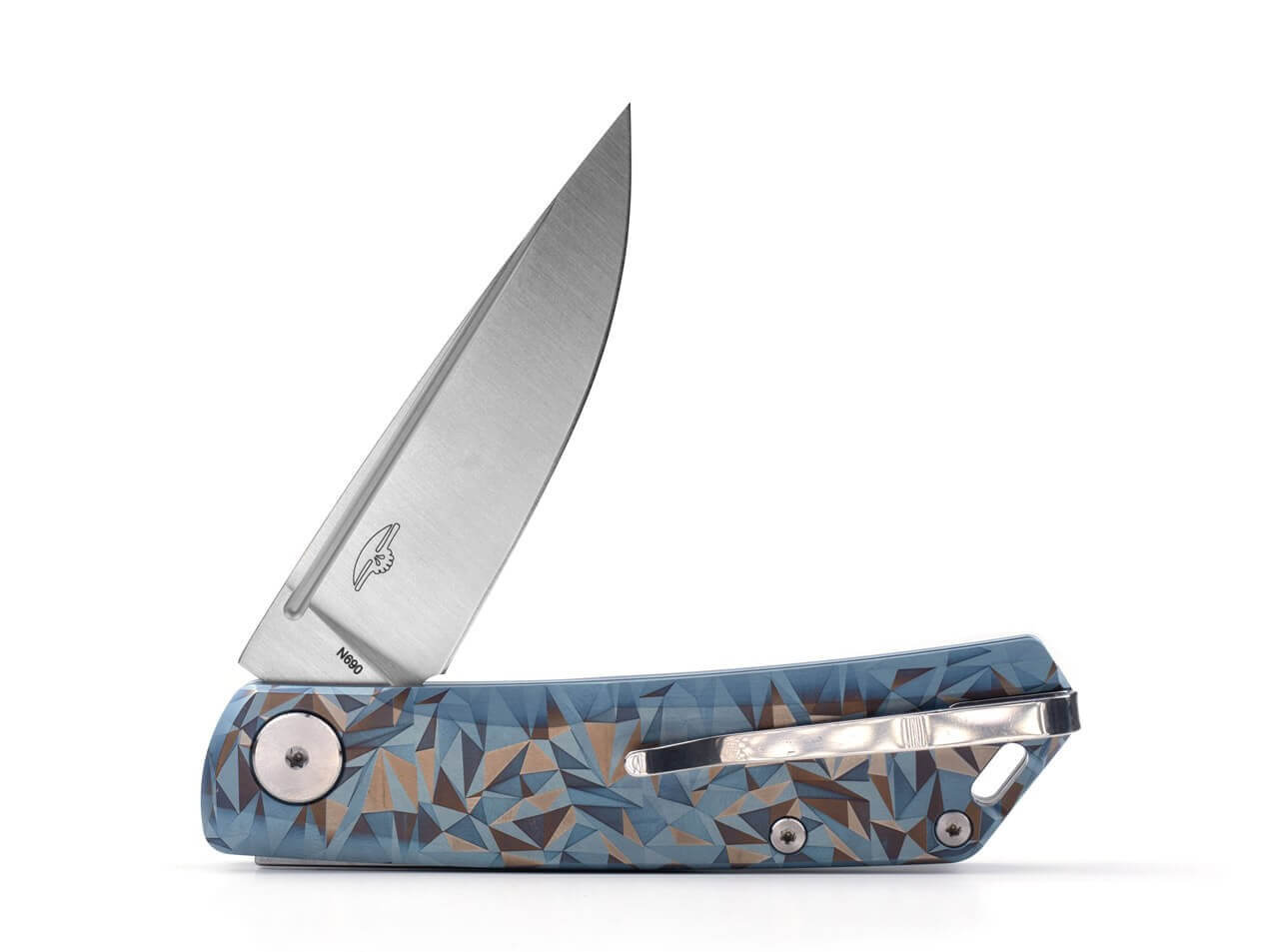 Luna Titanium Blue Geometry
