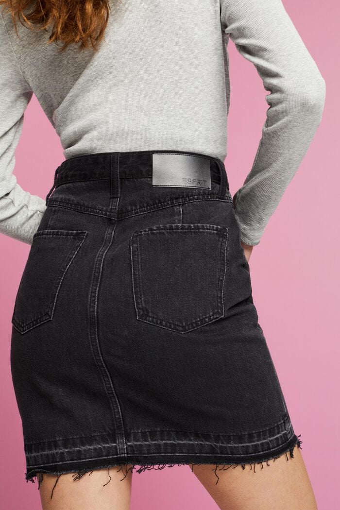 Jeans-Minirock mit asymmetrischem Bund