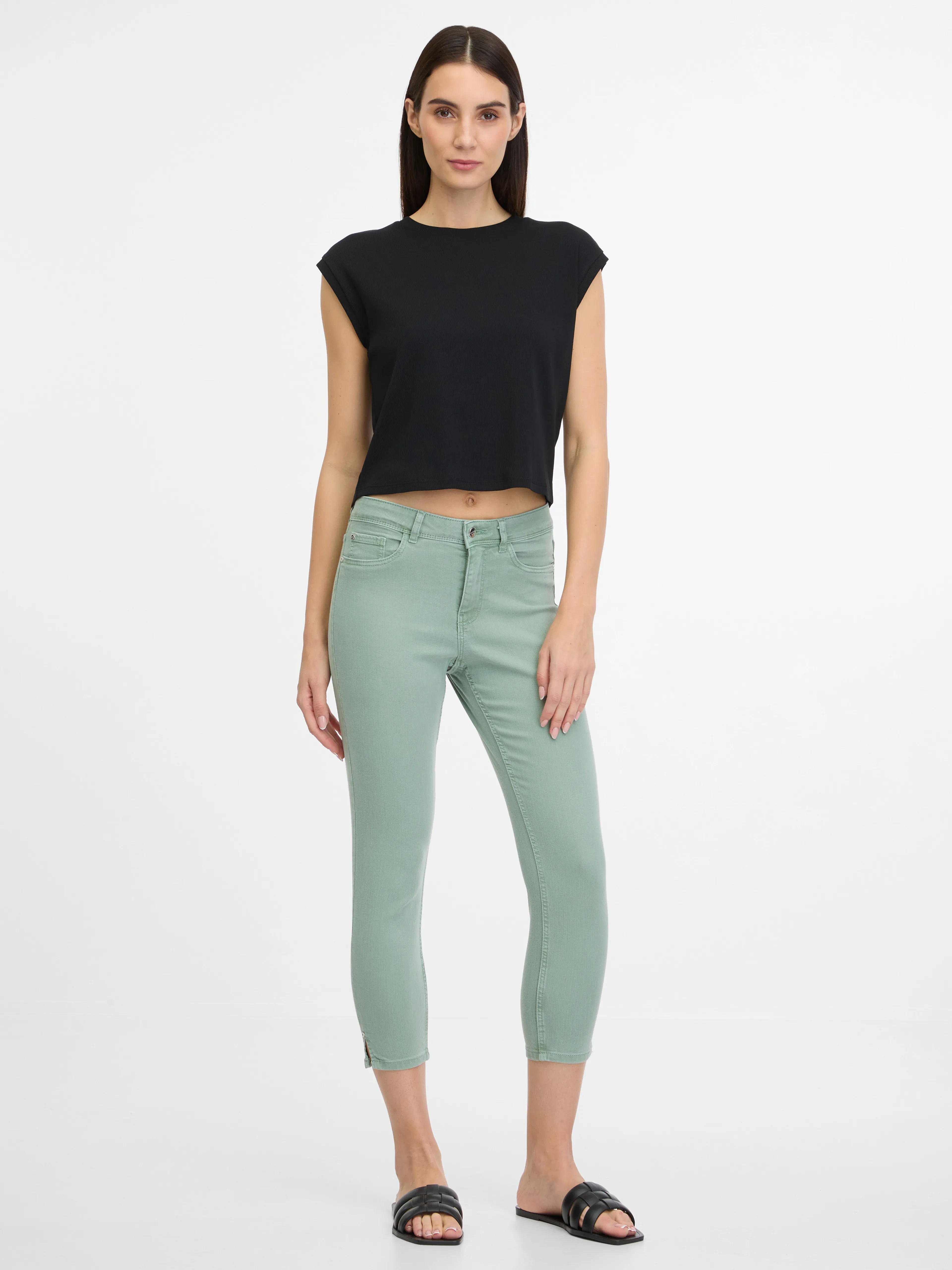 Hellgrüne Damenjeans im Skinny Fit ORSAY