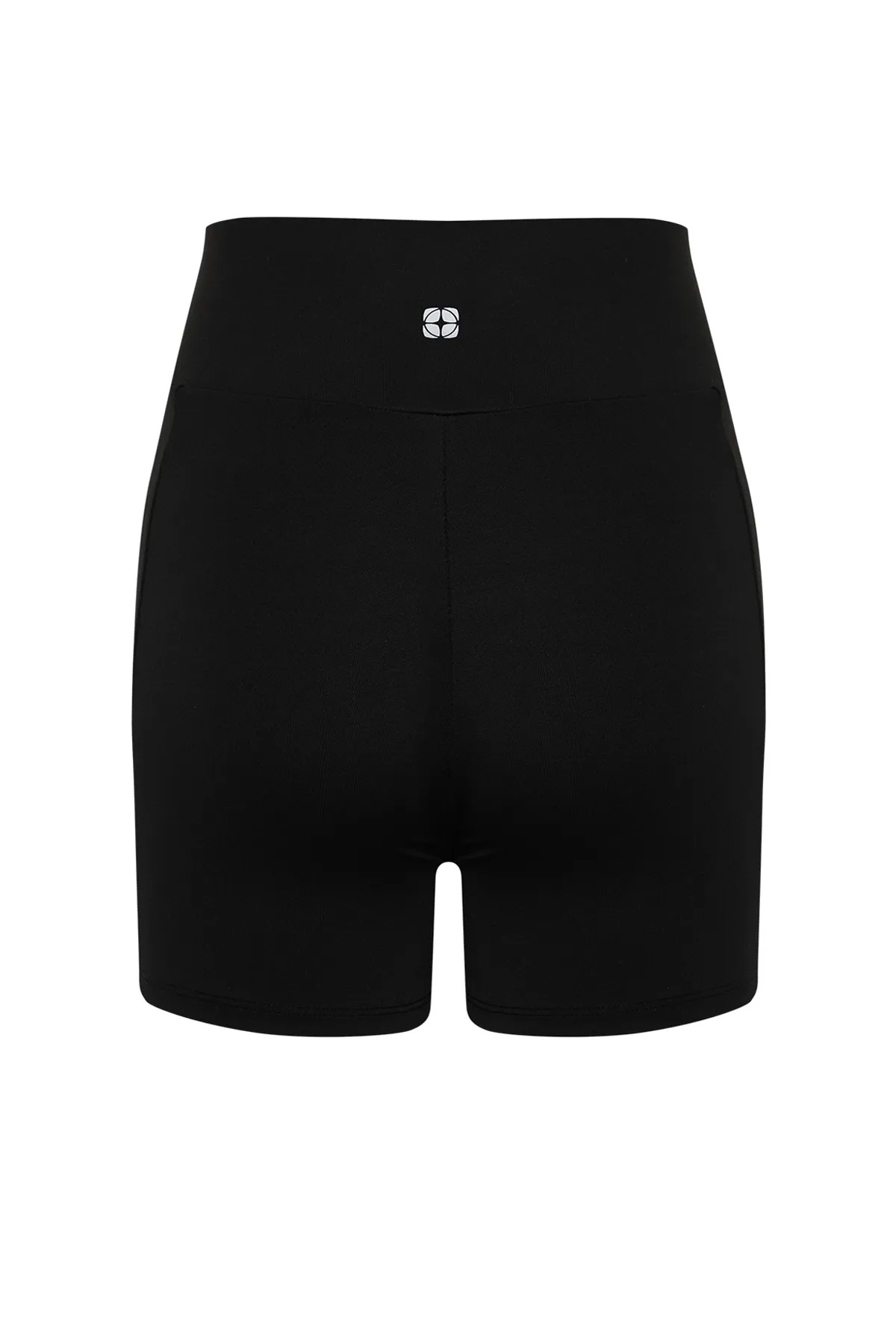 Trendyol Collection  Schwarze 2.Extra Bauch Sammler und kurze gestrickte Sport Shorts Leggings mit Schicht THMSS24TY00013