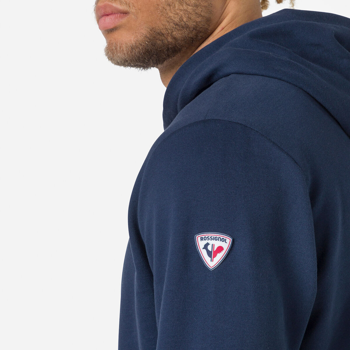 Herrensweatshirt mit Kapuze und Logo