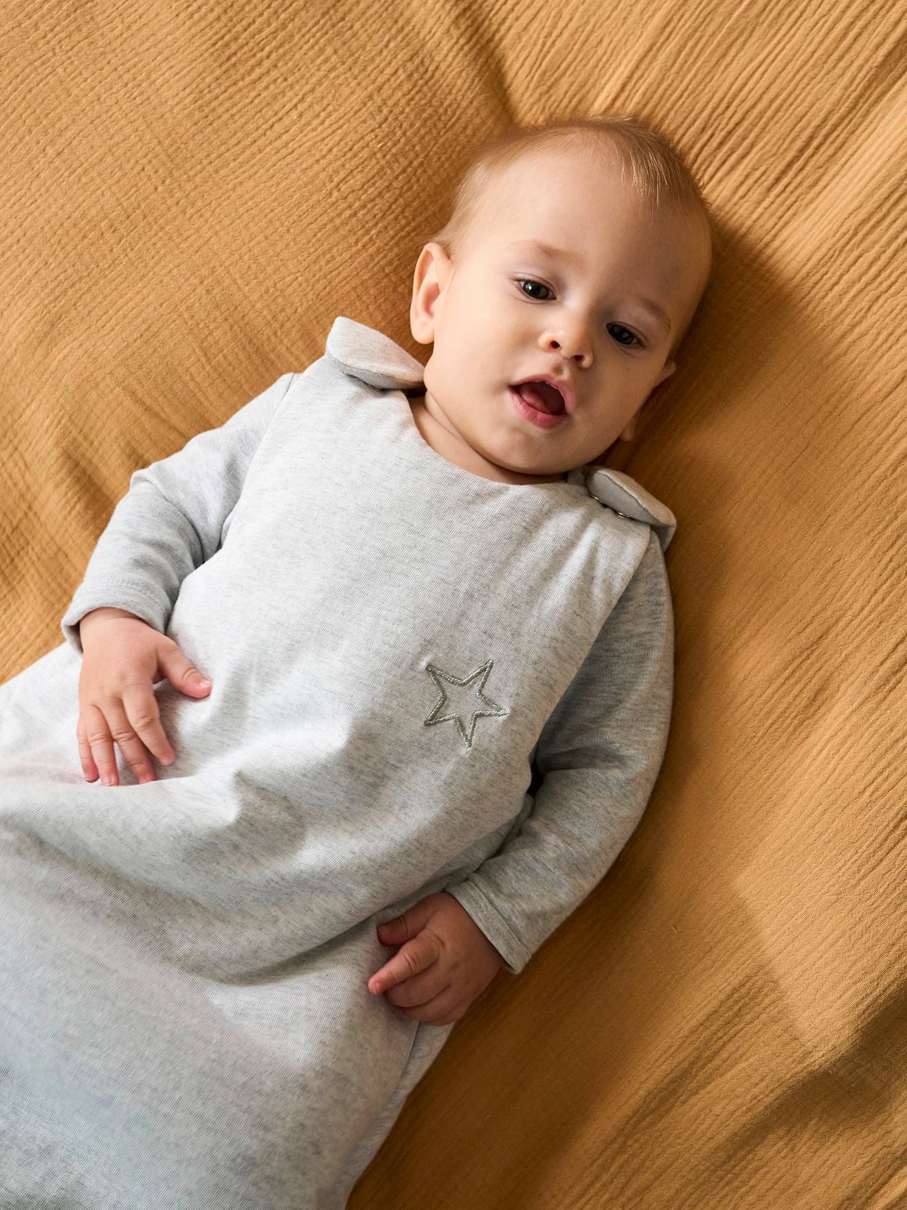 Vertbaudet Ärmelloser Baby Schlafsack ANNECY Oeko-Tex - grau meliert