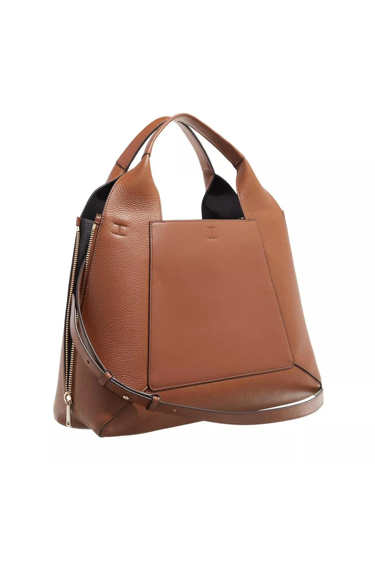 FURLA  GILDA L TOTE Cognac Nero
