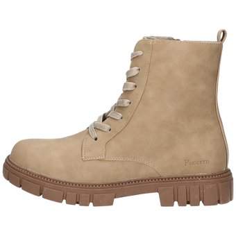 Puccetti Schnür Boots in beige