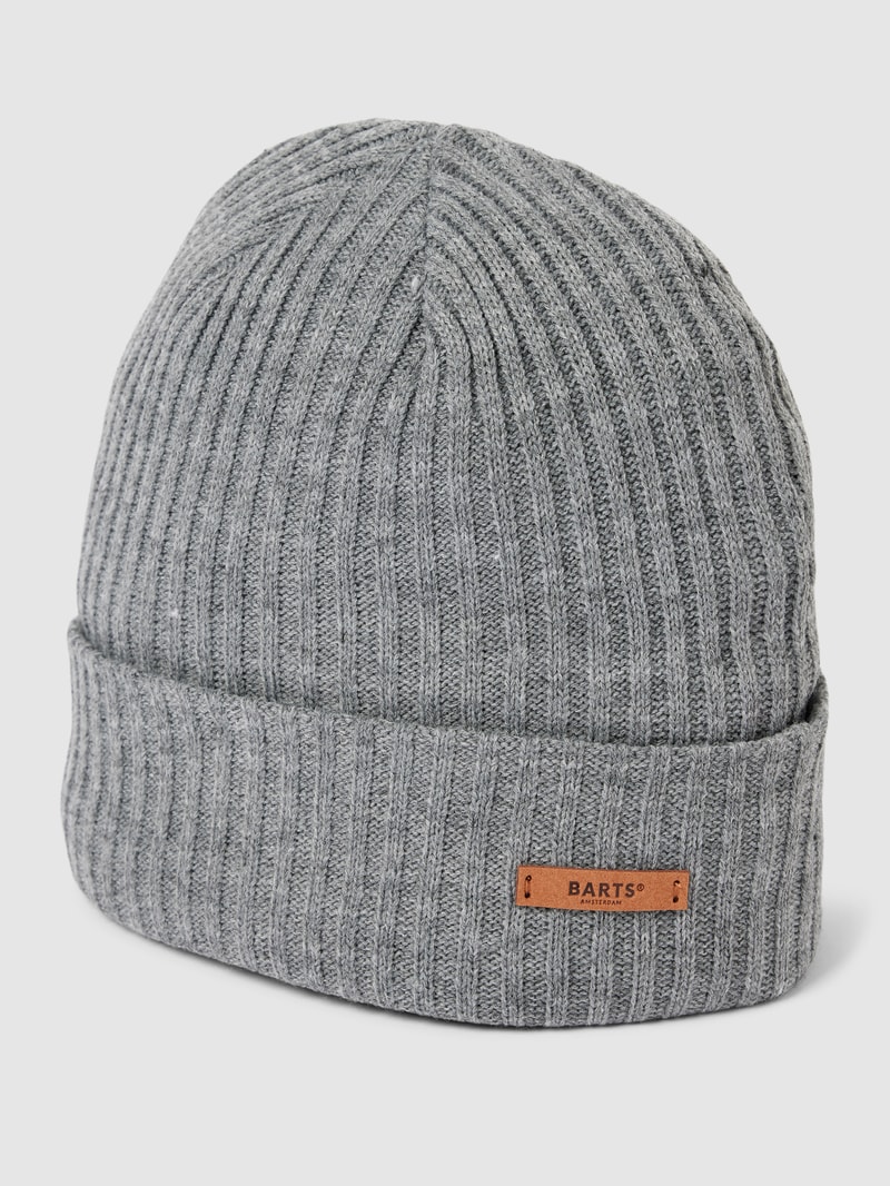 Mütze mit Logo-Applikation Modell 'WILBERT' in silber