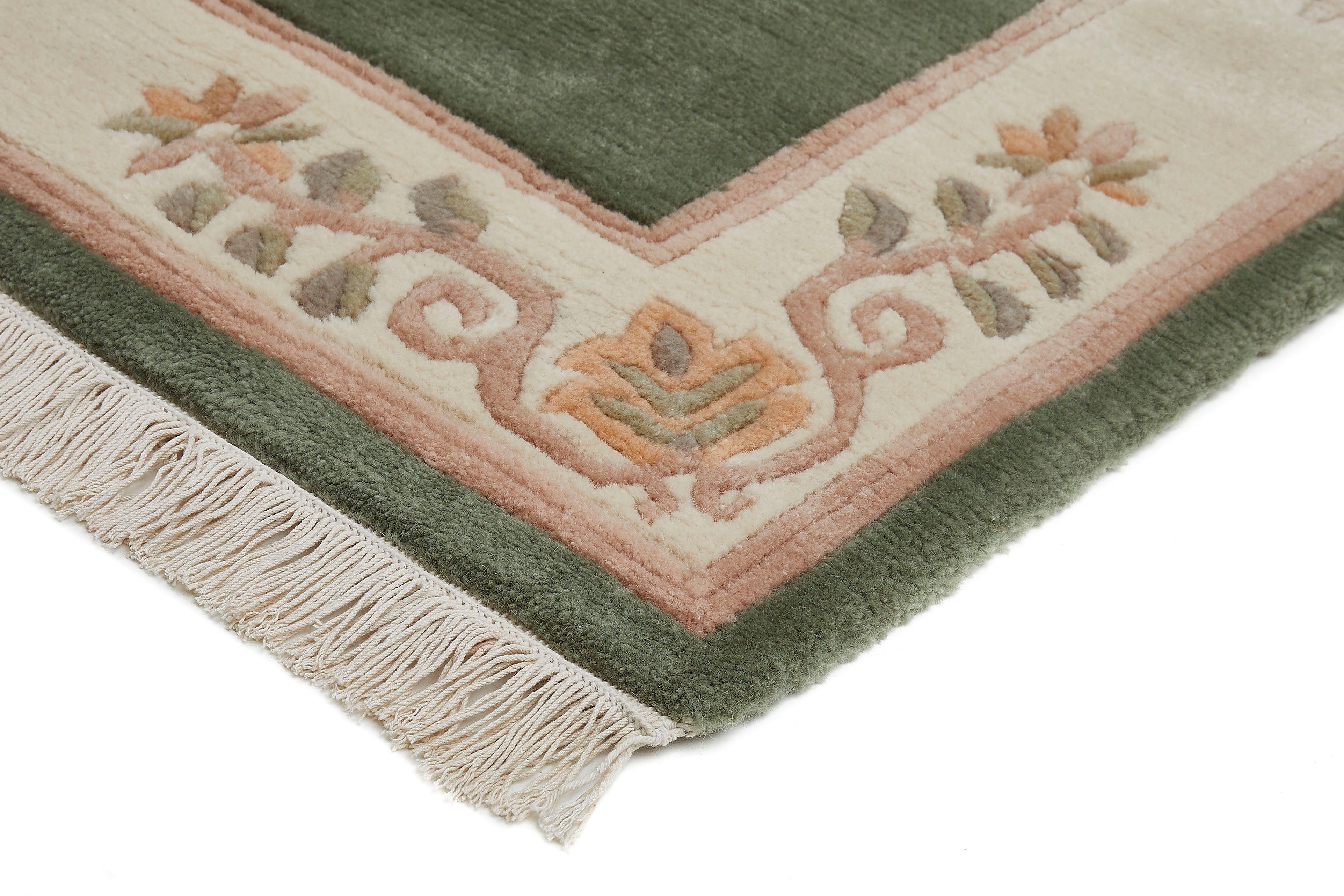 Bettumrandung Bettvorleger Adour LUXOR living, Höhe 18 mm, (3-tlg), Läufer-Set, reine Wolle, handgeknüpft, mit Bordüre und Fransen