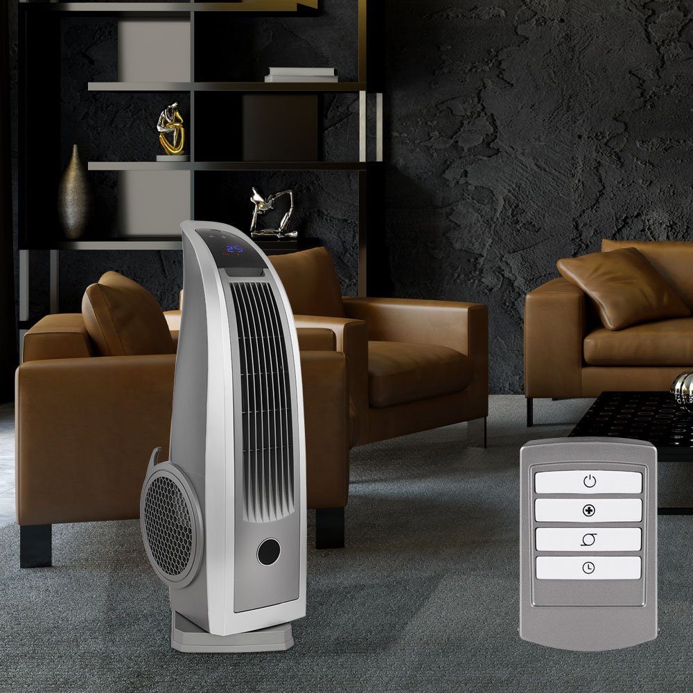 etc-shop Turmventilator, Stand Ventilator Säule Tower 120 W Fernbedienung 4 Stufen Lüfter