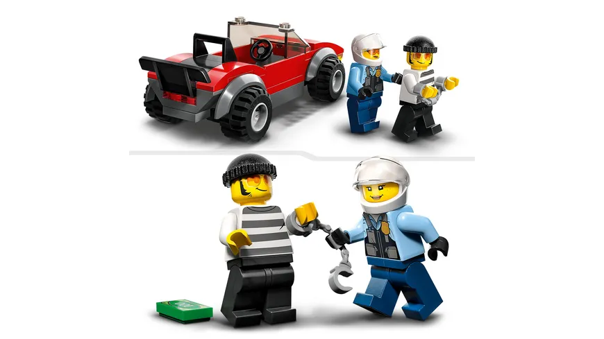 LEGO City 60392 Verfolgungsjagd mit Polizeimotorrad