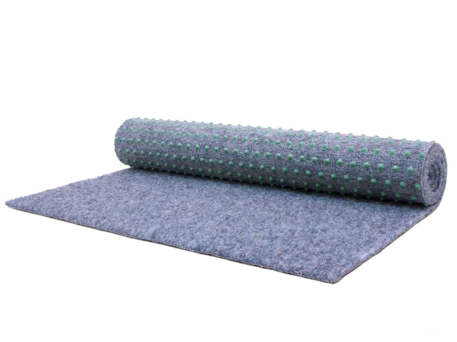Kunstrasen GREEN, Primaflor-Ideen in Textil, rechteckig, Höhe: 7,5 mm, Rasenteppich, graublau, mit Noppen, strapazierfähig