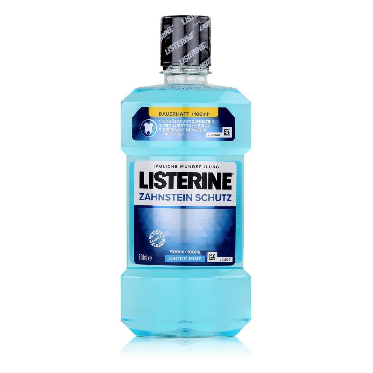 Listerine Mundspülung, Listerine Zahnsteinschutz 600ml - Hemmt die Neubildung von Zahnstein