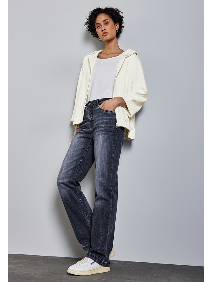 Street One Sweatjacke in Creme günstig kaufen