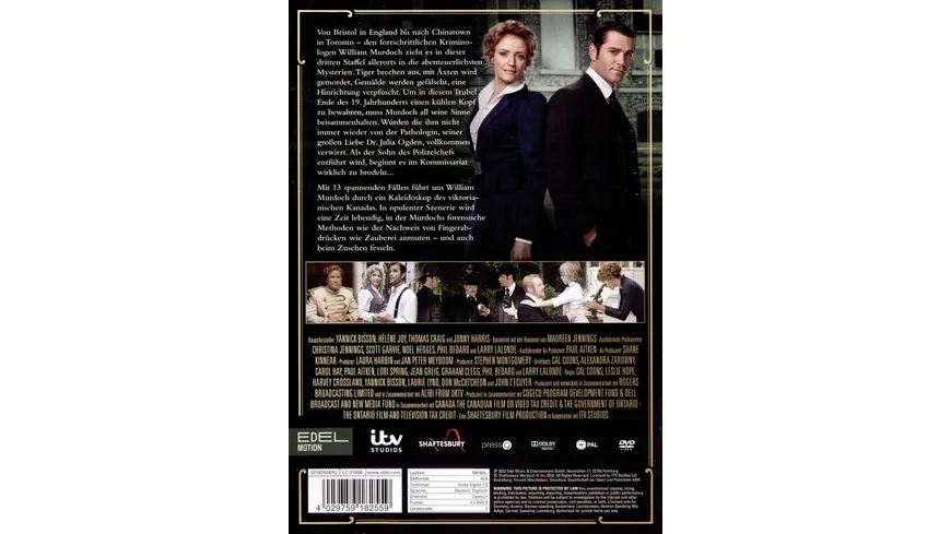 Murdoch Mysteries - Staffel 3  [4 DVDs]