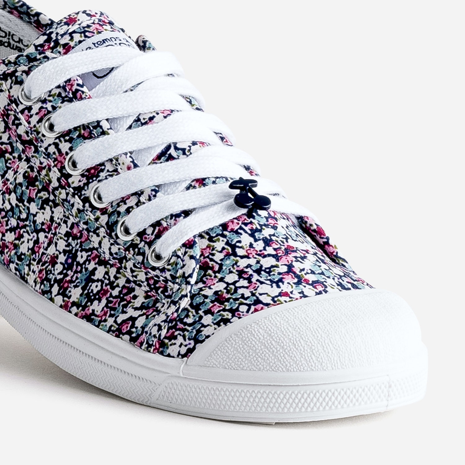 Tennis LE TEMPS DES CERISES toile micro fleurs