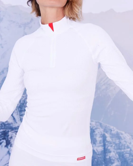 T-shirt col zippé Energy 3 Thermolactyl femme