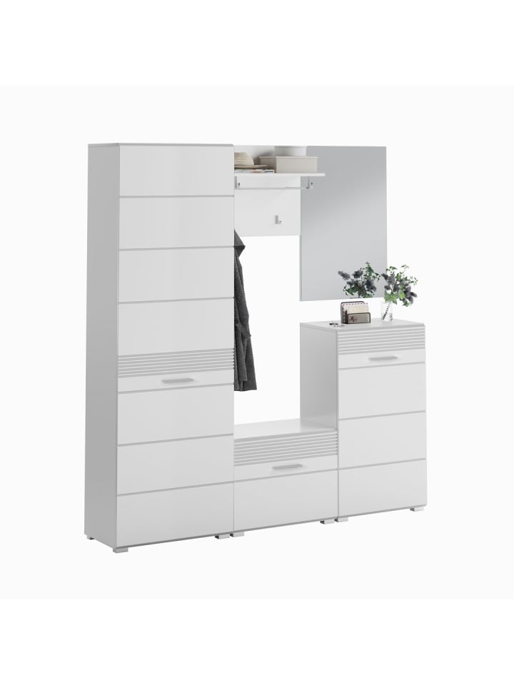 ebuy24 Garderobenaufstellung Linus Weiß 170 x 37 cm günstig kaufen onesize