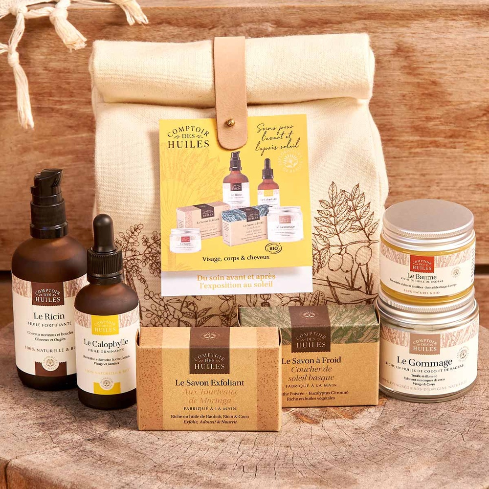 comptoir des huiles Coffret BIO - Soins Avant/Après Soleil Pack soins