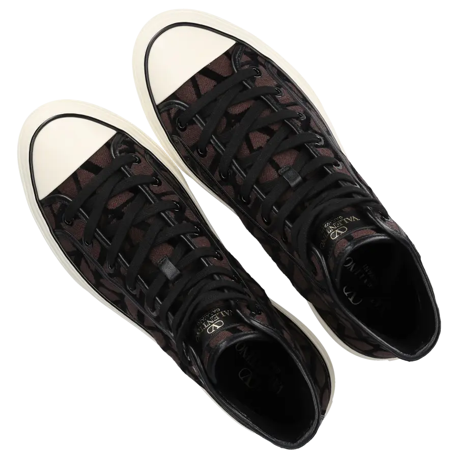 Valentino Garavani - Sneaker high TOTALLOOP Canvas - schwarz