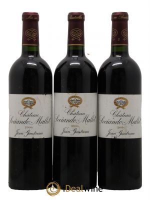 Château Sociando Mallet  2006 - Lot de 3 Bouteilles