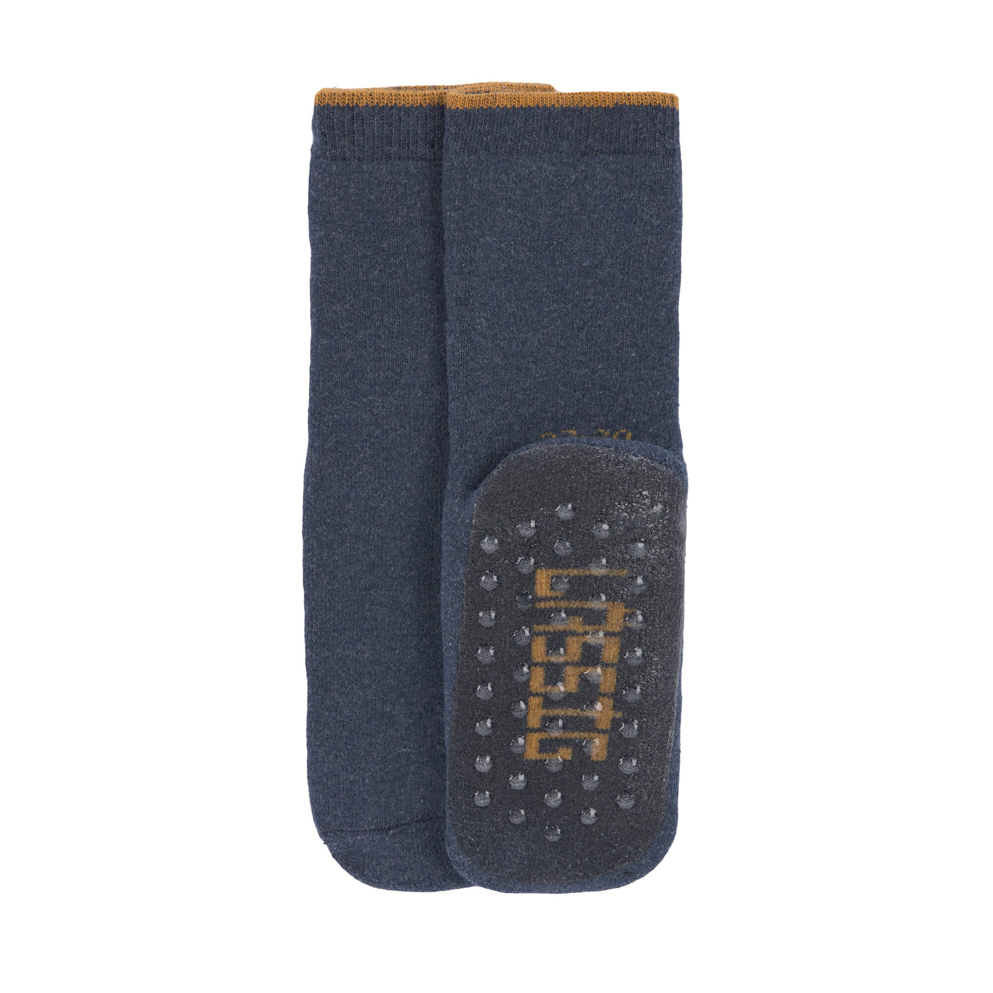 Kinder Antirutsch-Socken (2er-Set), Blau Grau