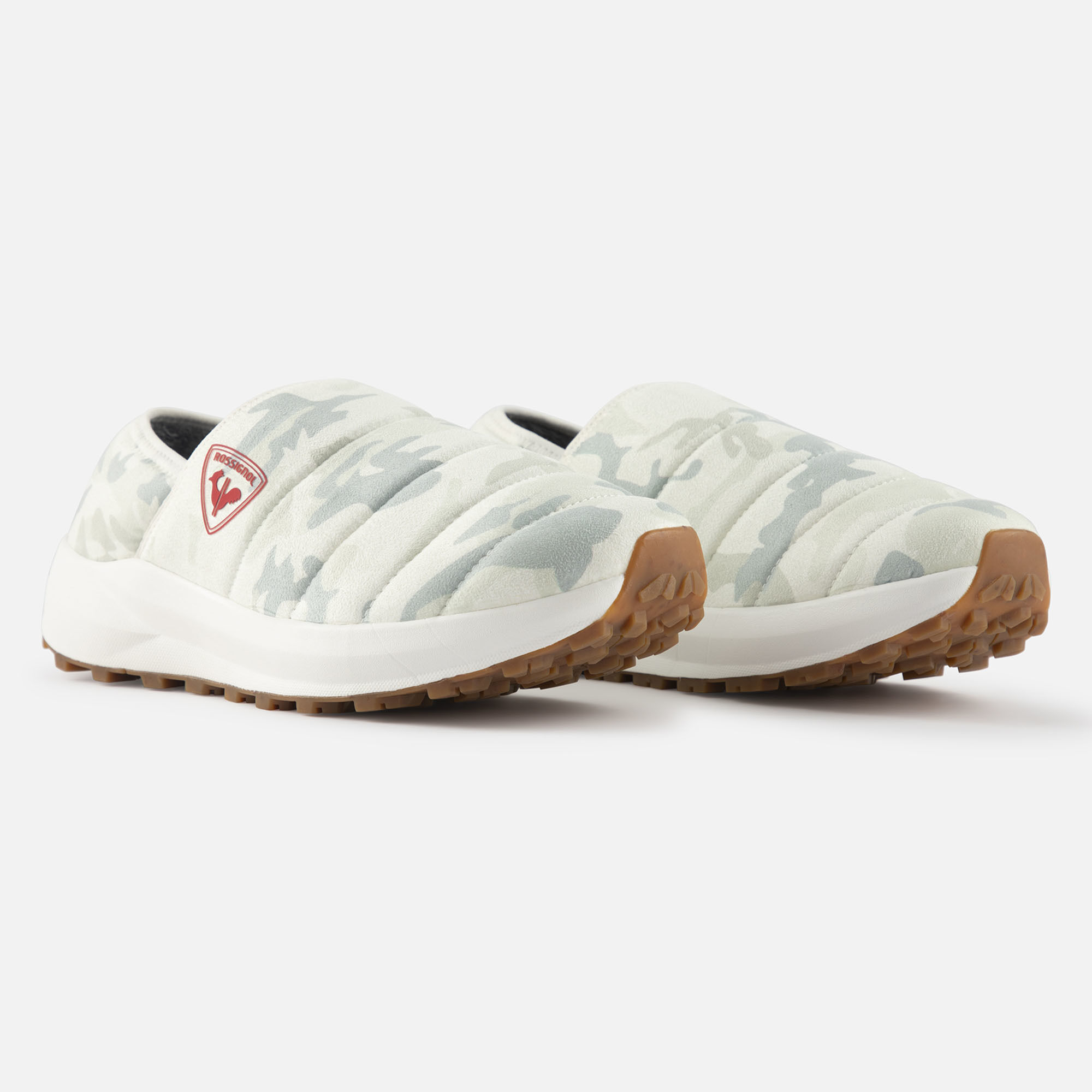 Chaussons d'hiver Unisex Chalet camouflage blanc