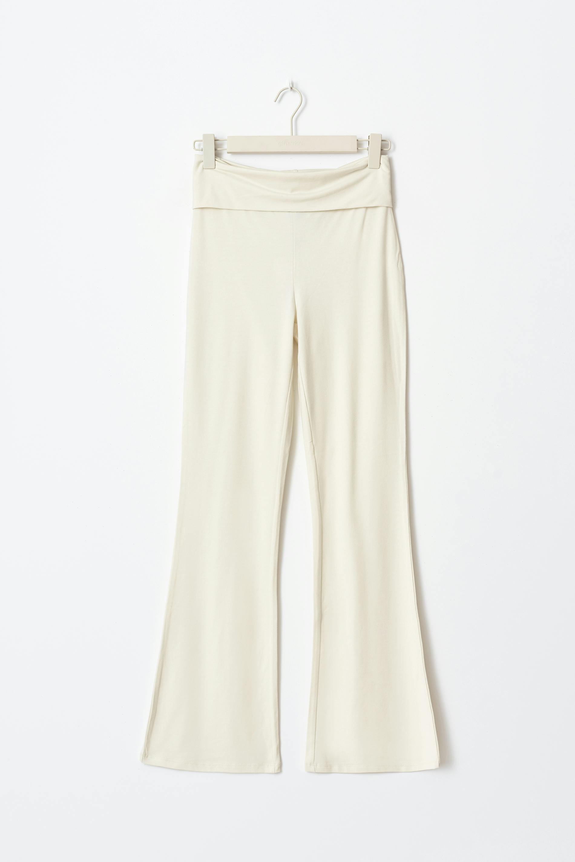 Soft touch folded trouser