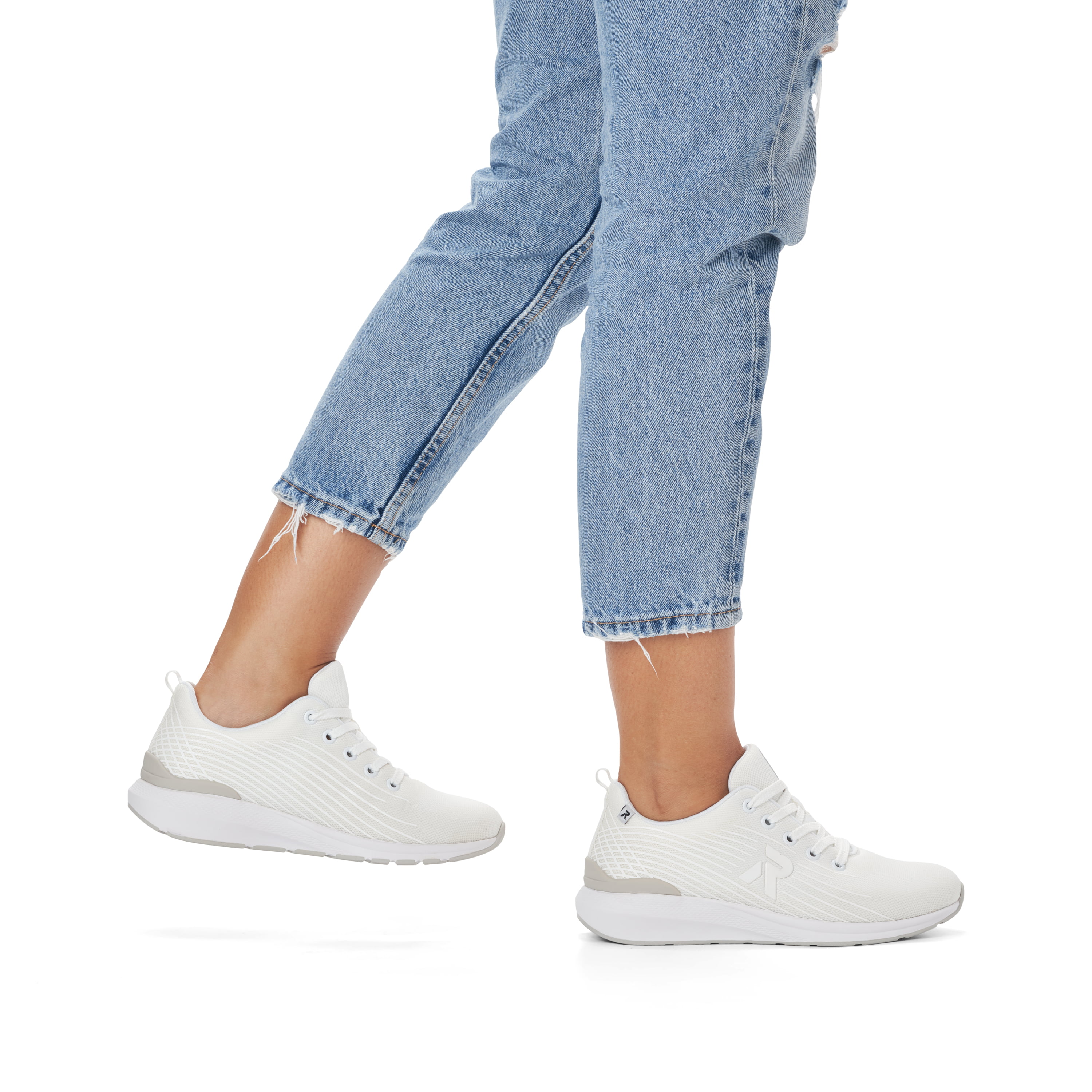 Rieker Damen Sneaker Low frost white