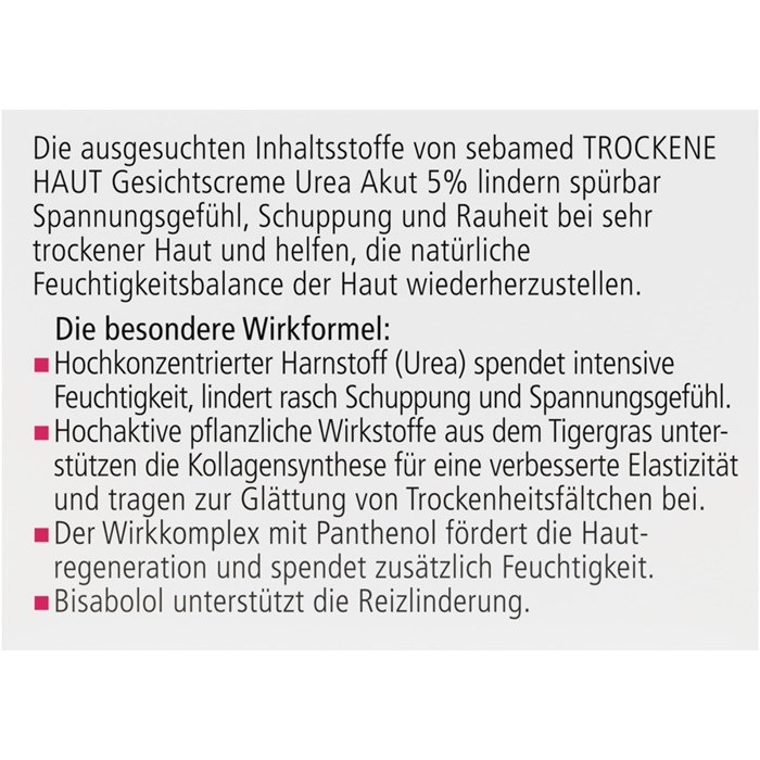 Trockene Haut Gesichtscreme Urea Akut 5%