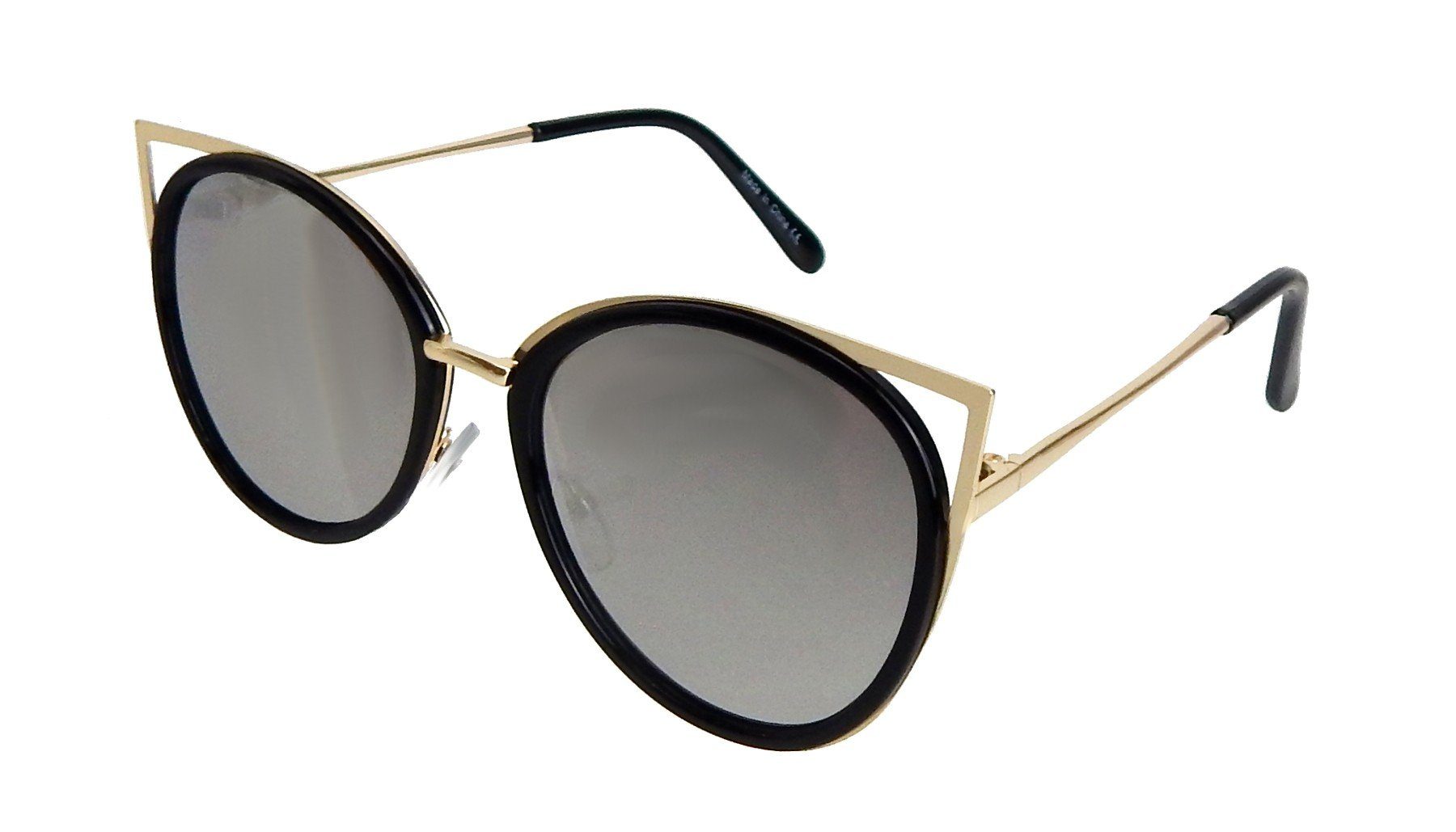 Ella Jonte Sonnenbrille rosa oder schwarz mit goldenen Bügeln transparent verspiegelt