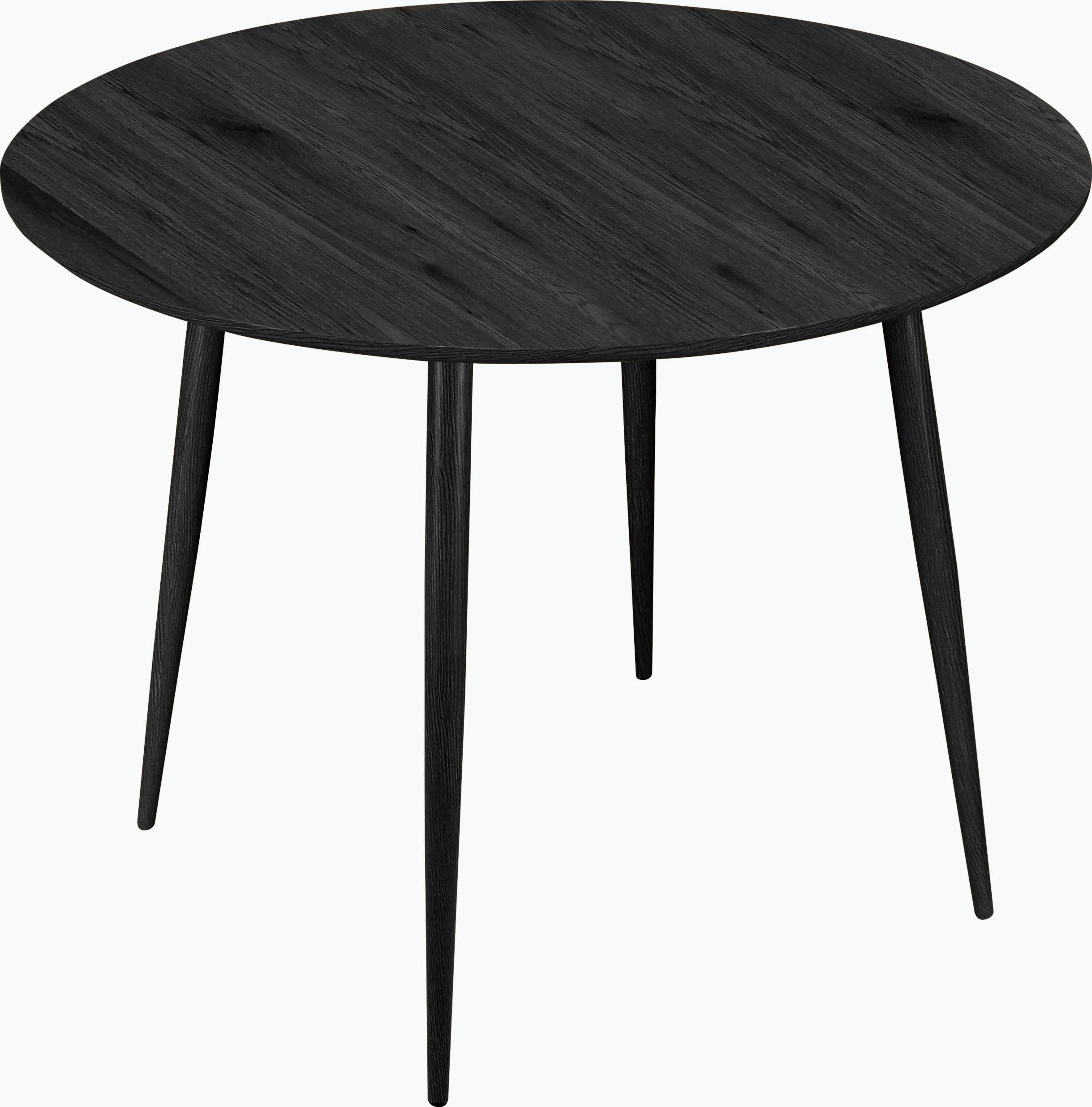 Leonique Essgruppe Eadwine, (Set, 5-tlg), bestehend aus Eadwine Esstisch rund 100 Ø cm und 4 Esszimmerstühlen