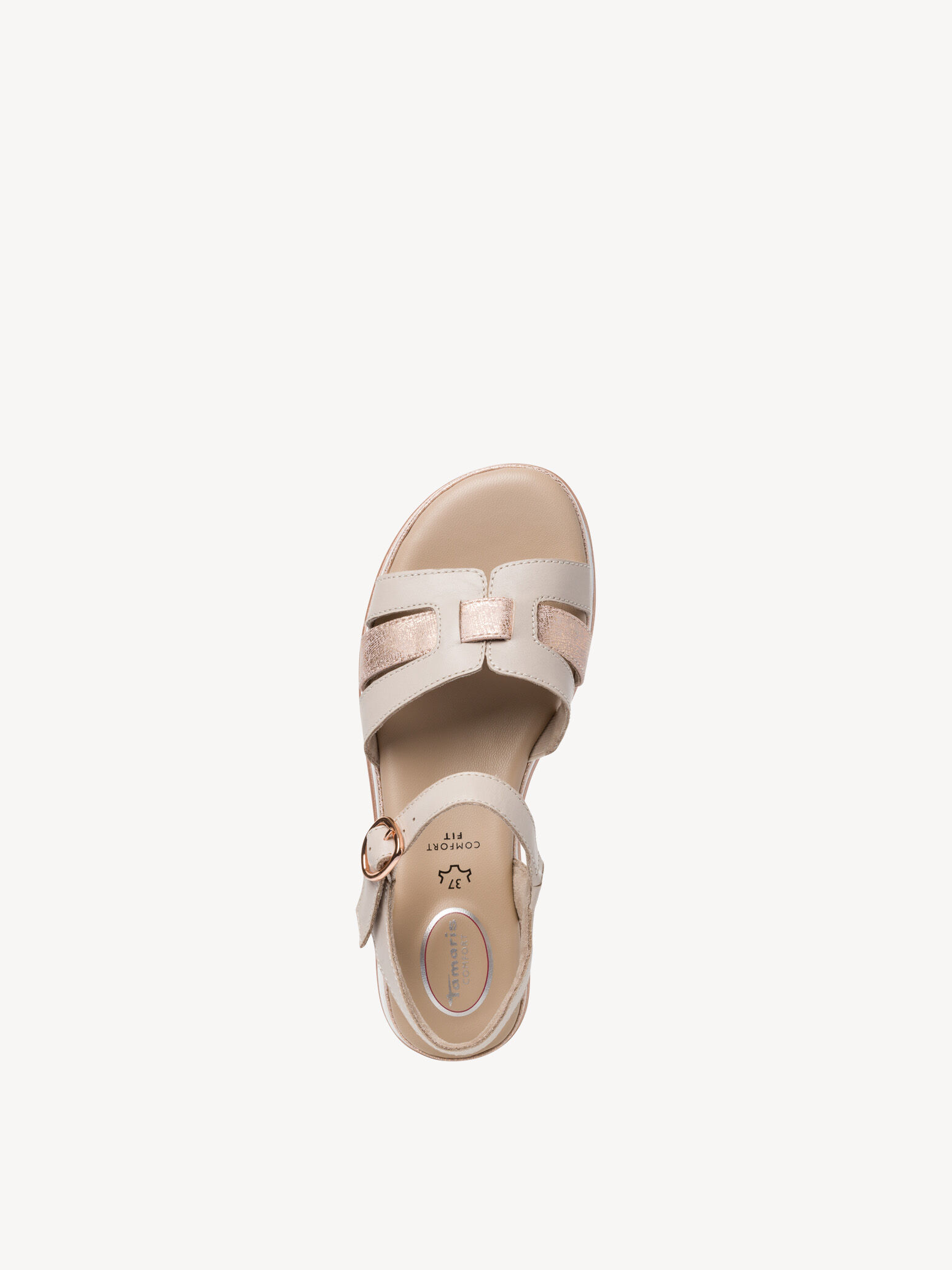 Sandale en cuir - gris