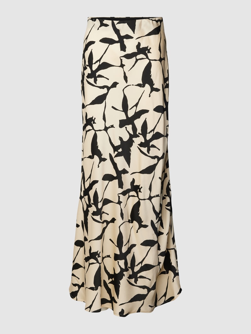 Maxirock mit Allover-Print Modell 'ASTRID' in black