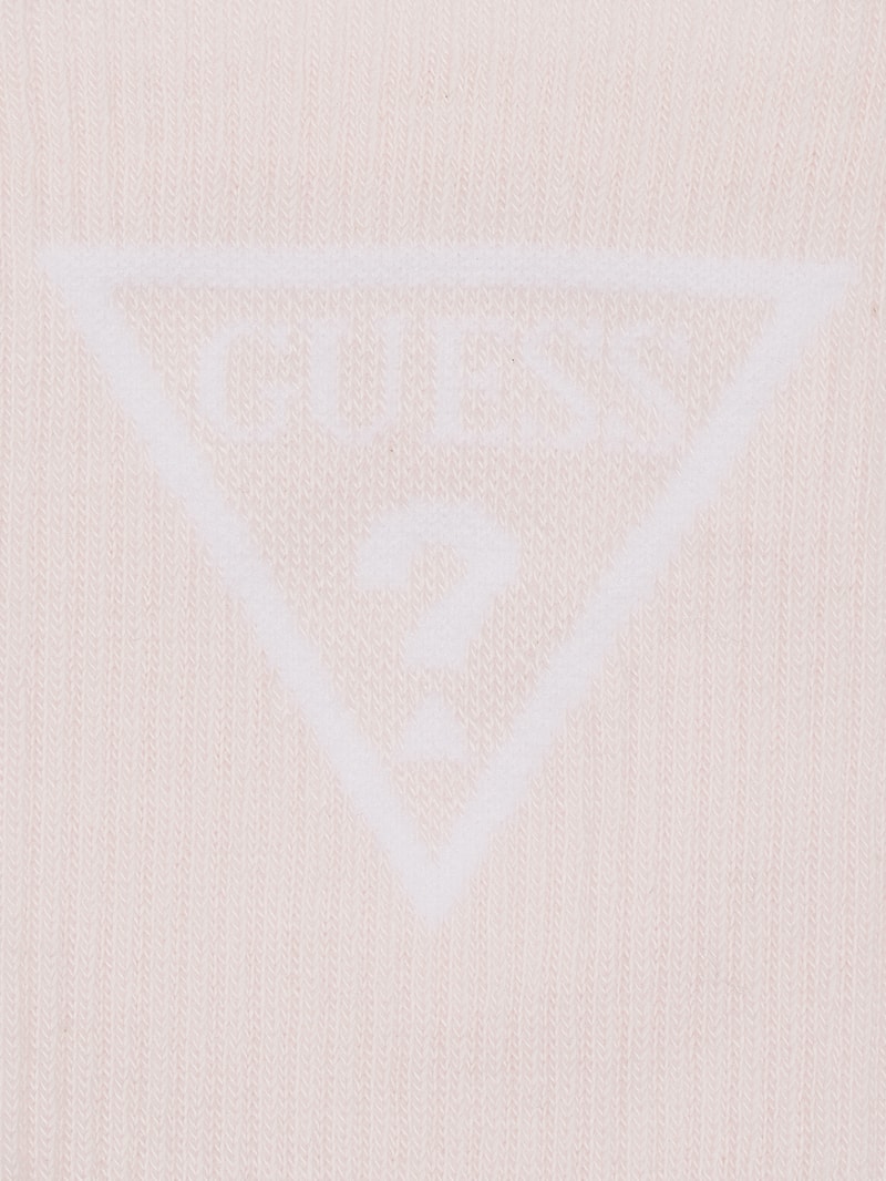 Socken mit Label-Print in rosé