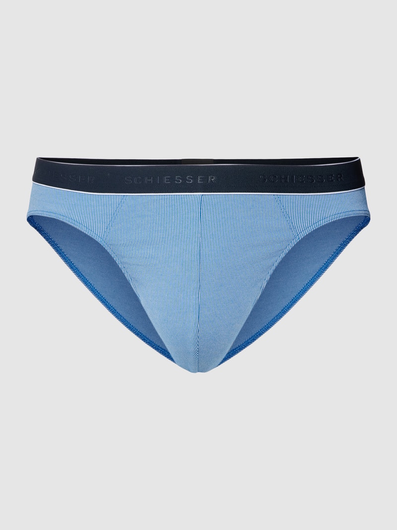 Slip mit Streifenmuster in bleu