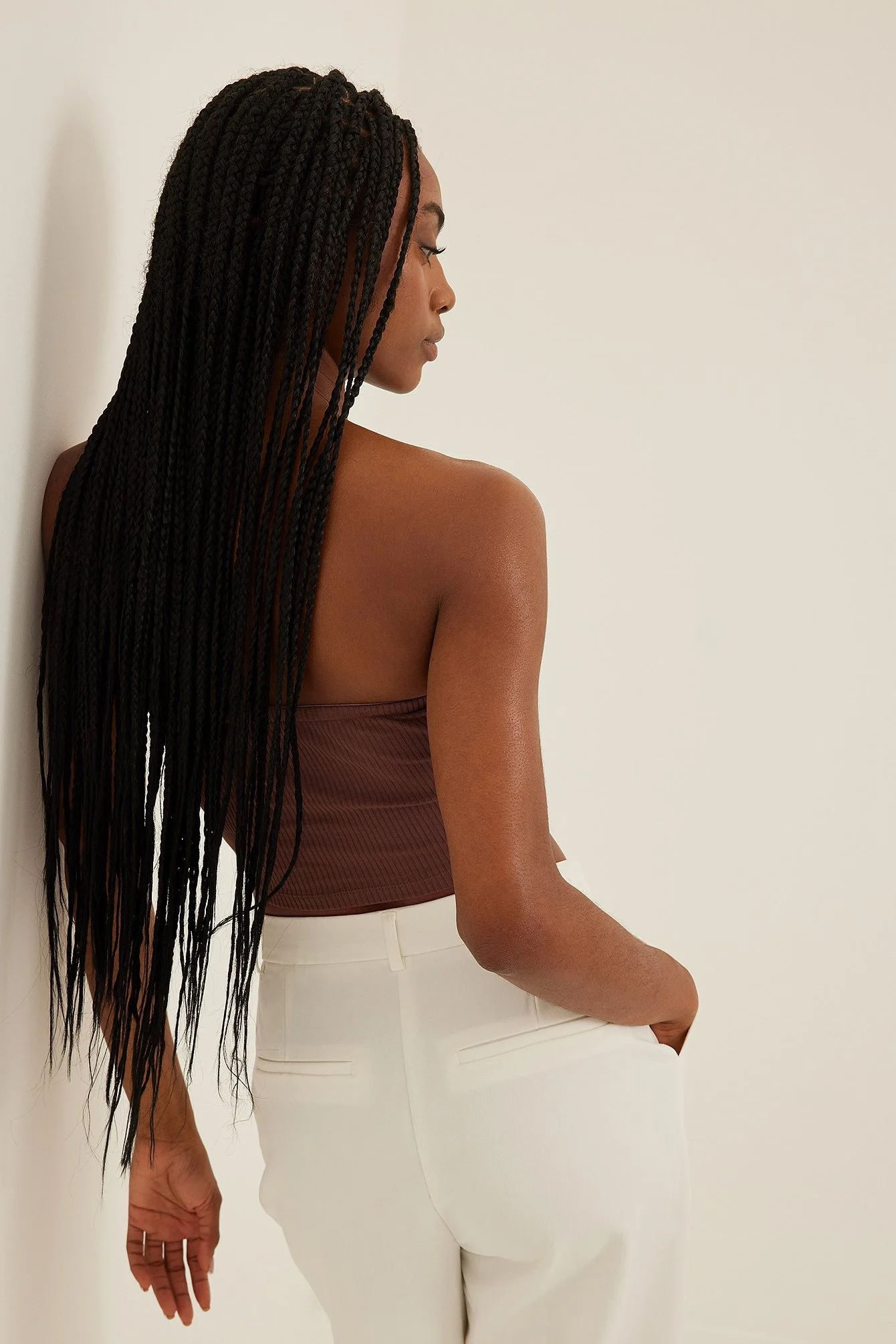 Kurzes, geripptes Tube-Top