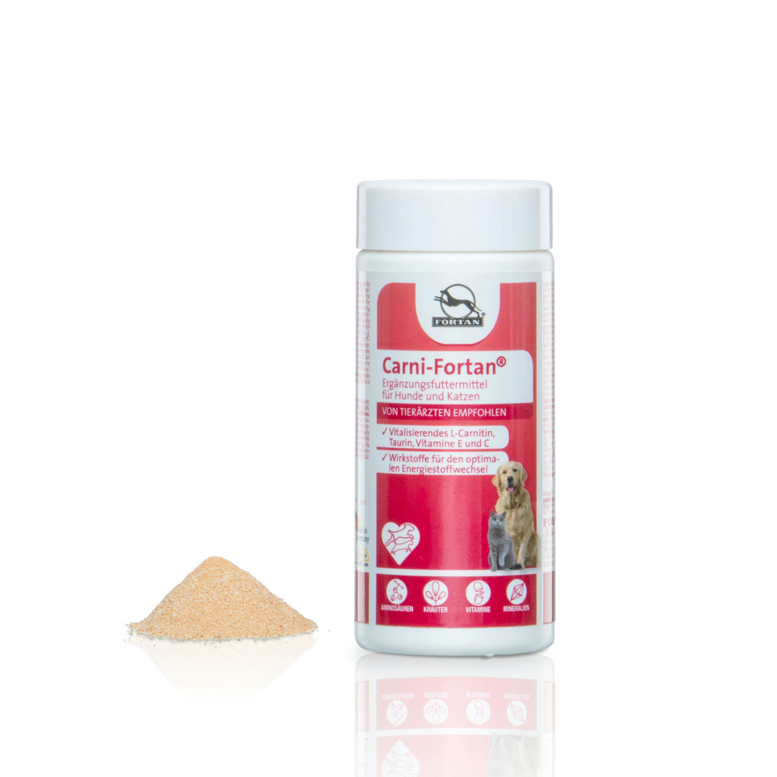 Fortan Ergänzungsfutter & Aufzucht Fortan Carni-Fortan Pulver mit L-Carnitin 80 g