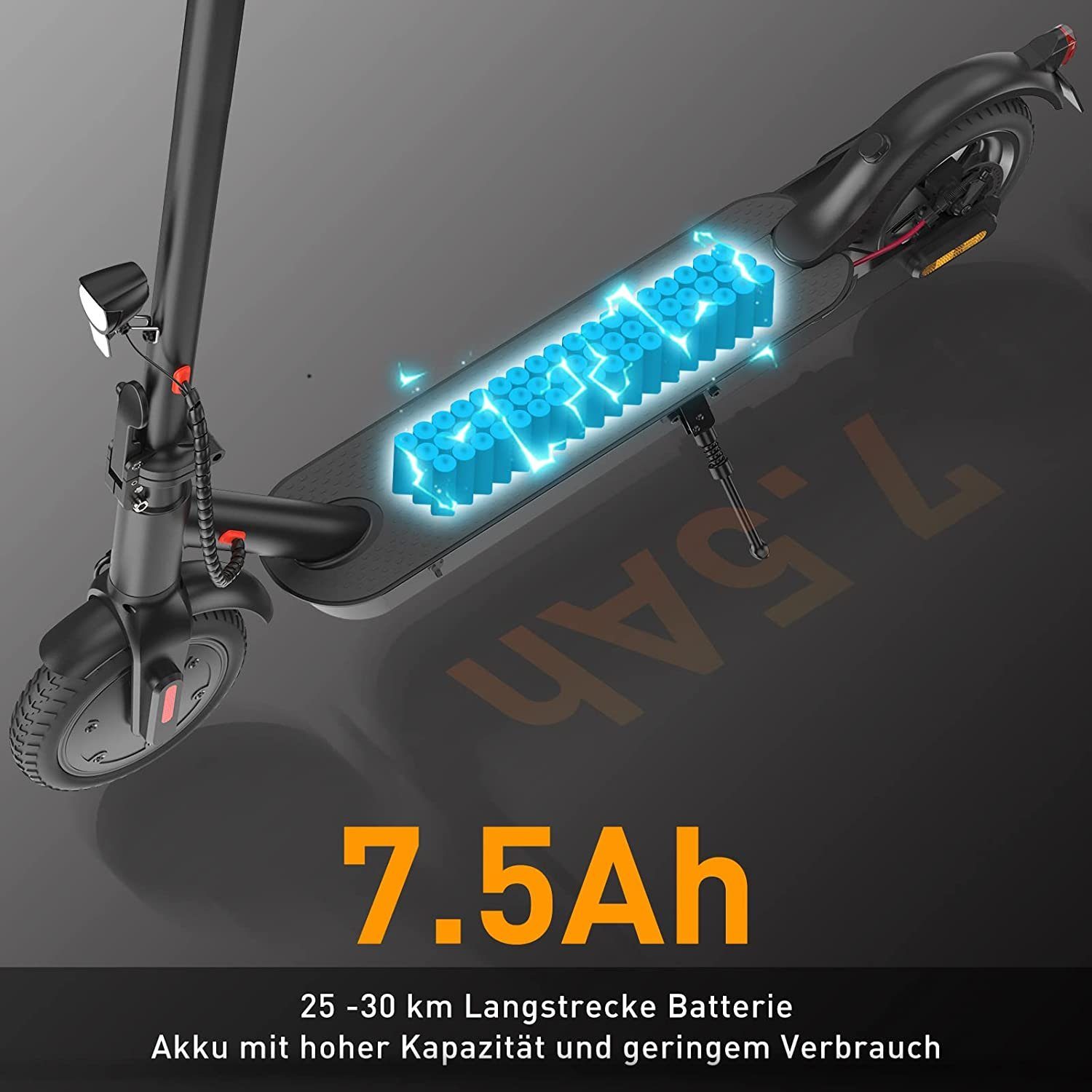 LETGOSPT E-Scooter 350W E-Scooter mit Straßenzulassung ABE mit APP, 8,5