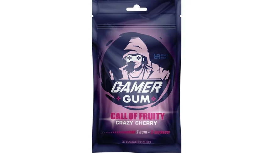 GAMER GUM Call of Fruity Crazy Cherry Kaugummi 24 g