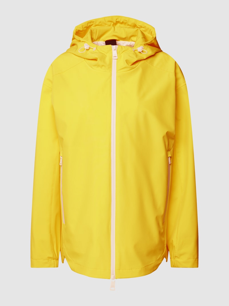 Jacke mit seitlichen Eingrifftaschen in gelb
