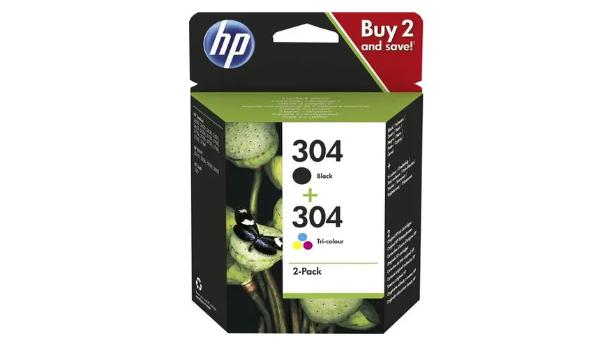 hp 304 Original Druckerpatrone 3JB05AE Multi schwarz + 3 Farben schwarz + mehrfarbig