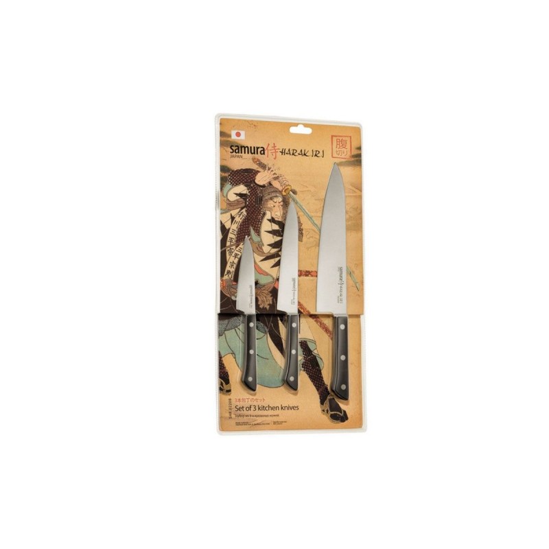 Samura HARAKIRI SET 3 STÜCKE (Kochmesser - Filetiermesser - Gemüsemesser)