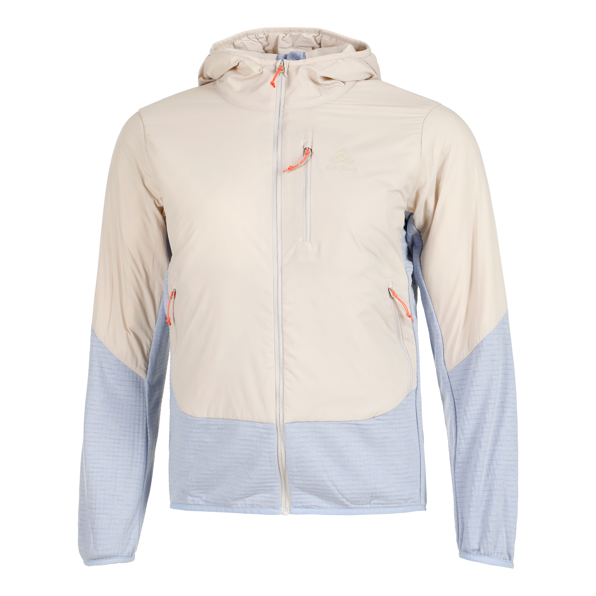 Ascent Hybrid Insulated Laufjacke Damen - Beige, Hellblau