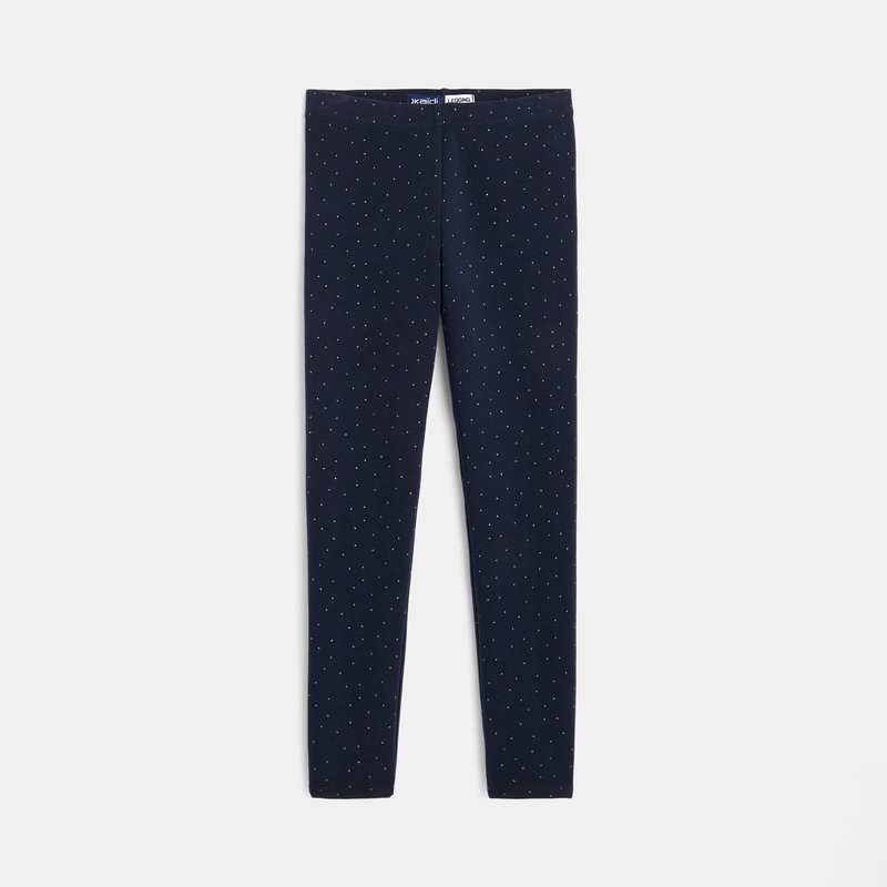 Legging chaud bleu fille
