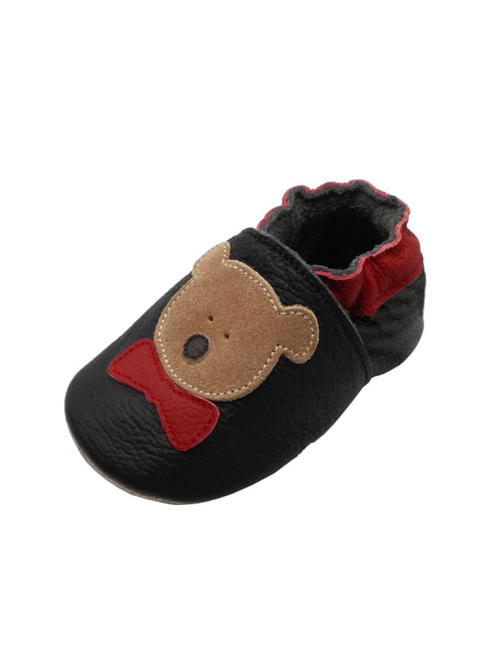 Yalion Leder-Krabbelschuhe 