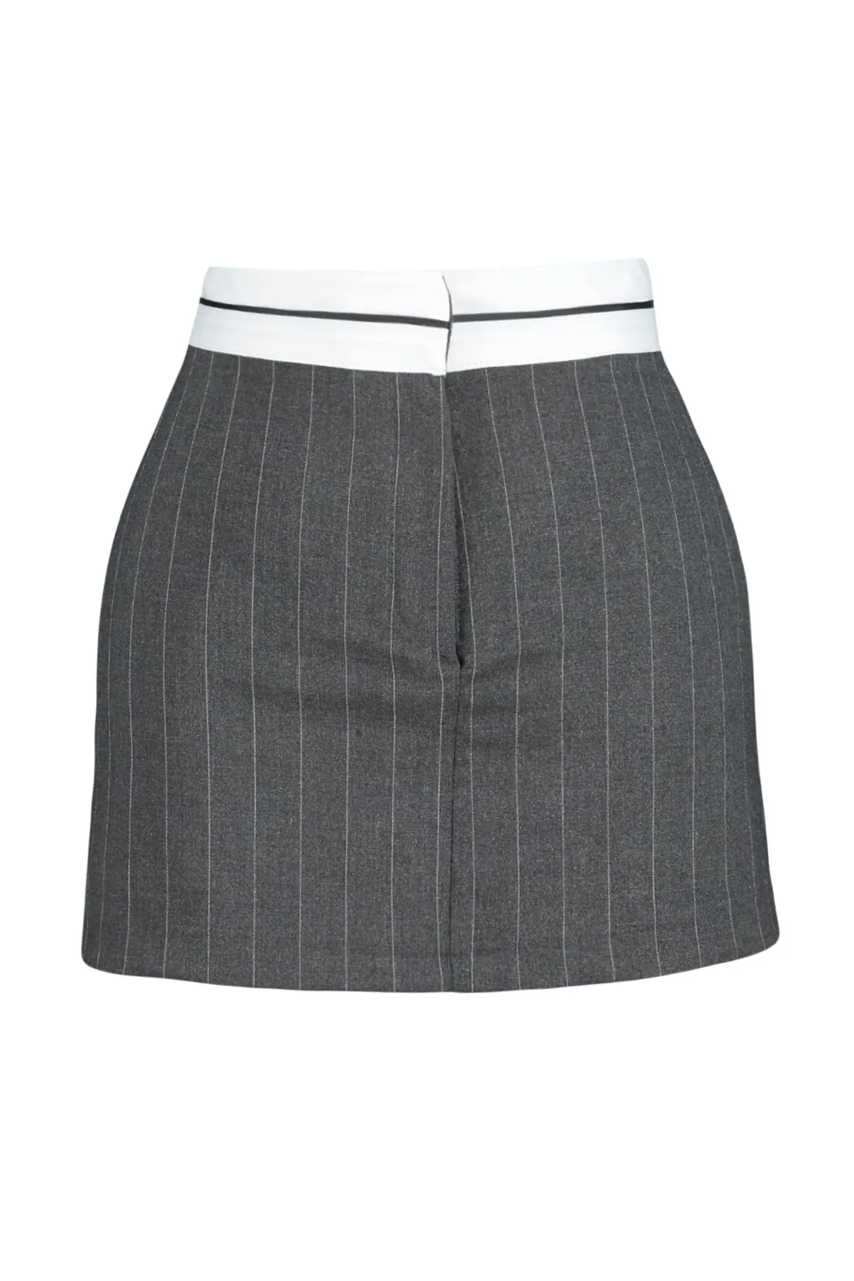 Trendyol Collection  Shorts - Grau - Hoher Bund