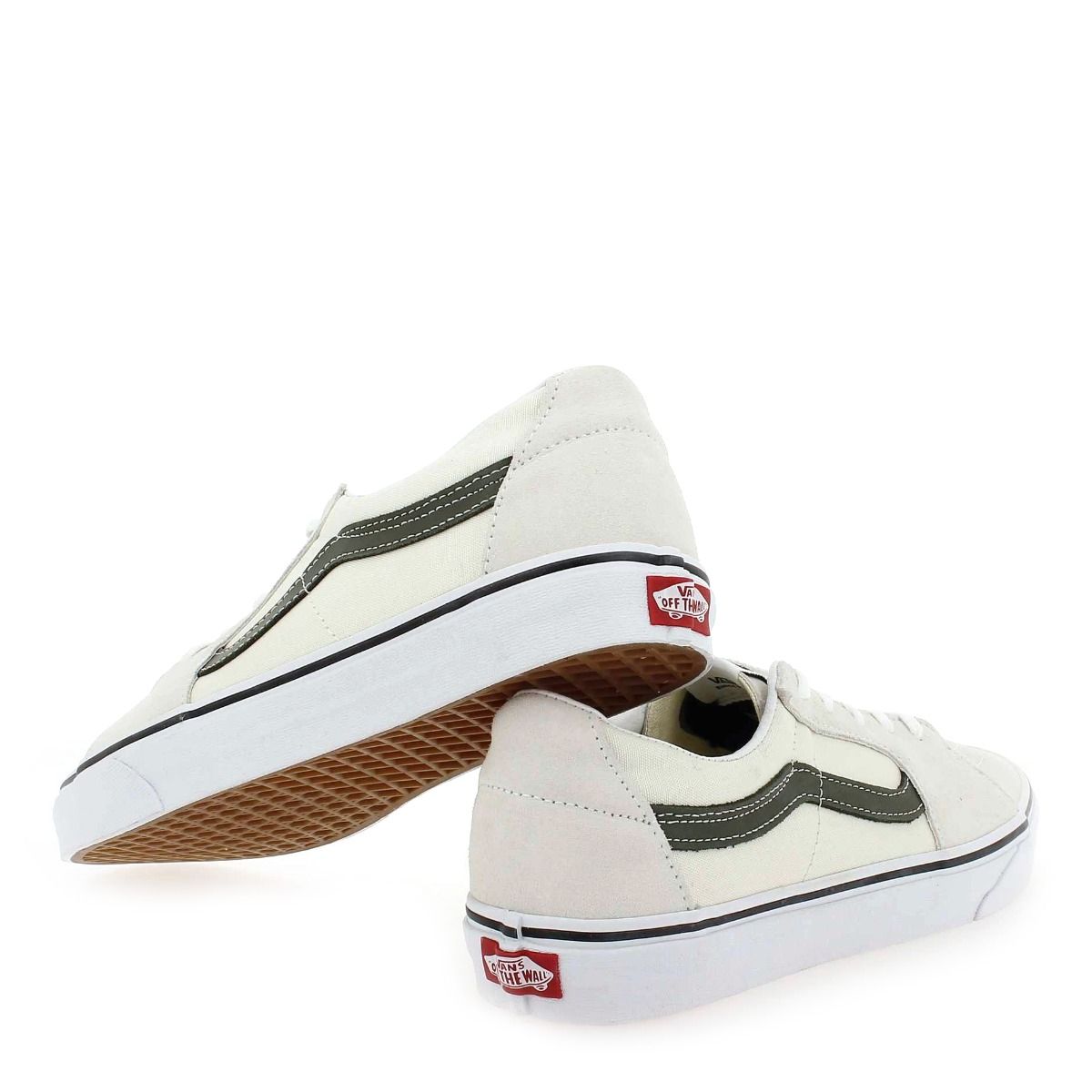 Vans  SK8-LOW - Écru Kaki