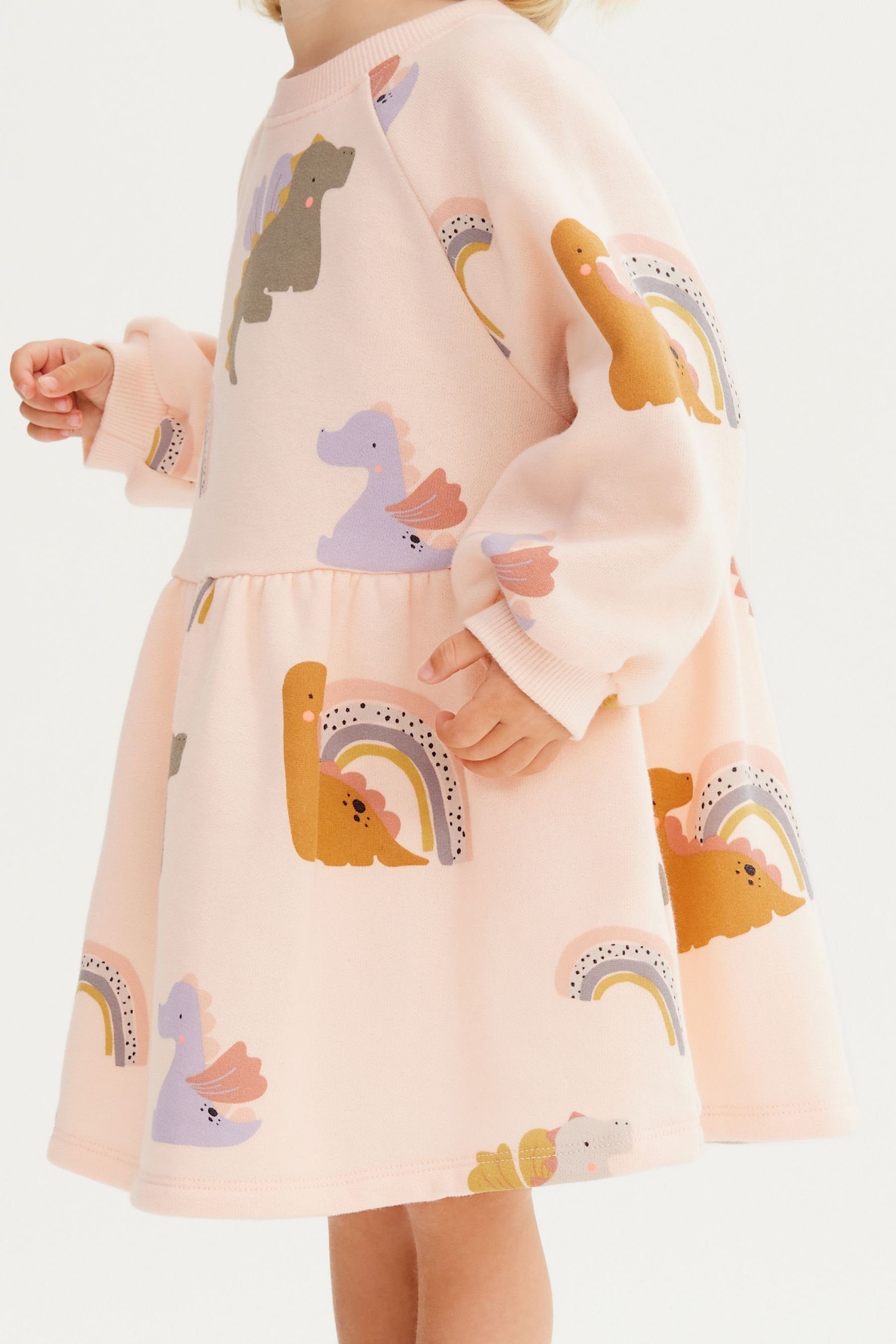 Next Sweatkleid Sweatkleid mit Print (1-tlg)