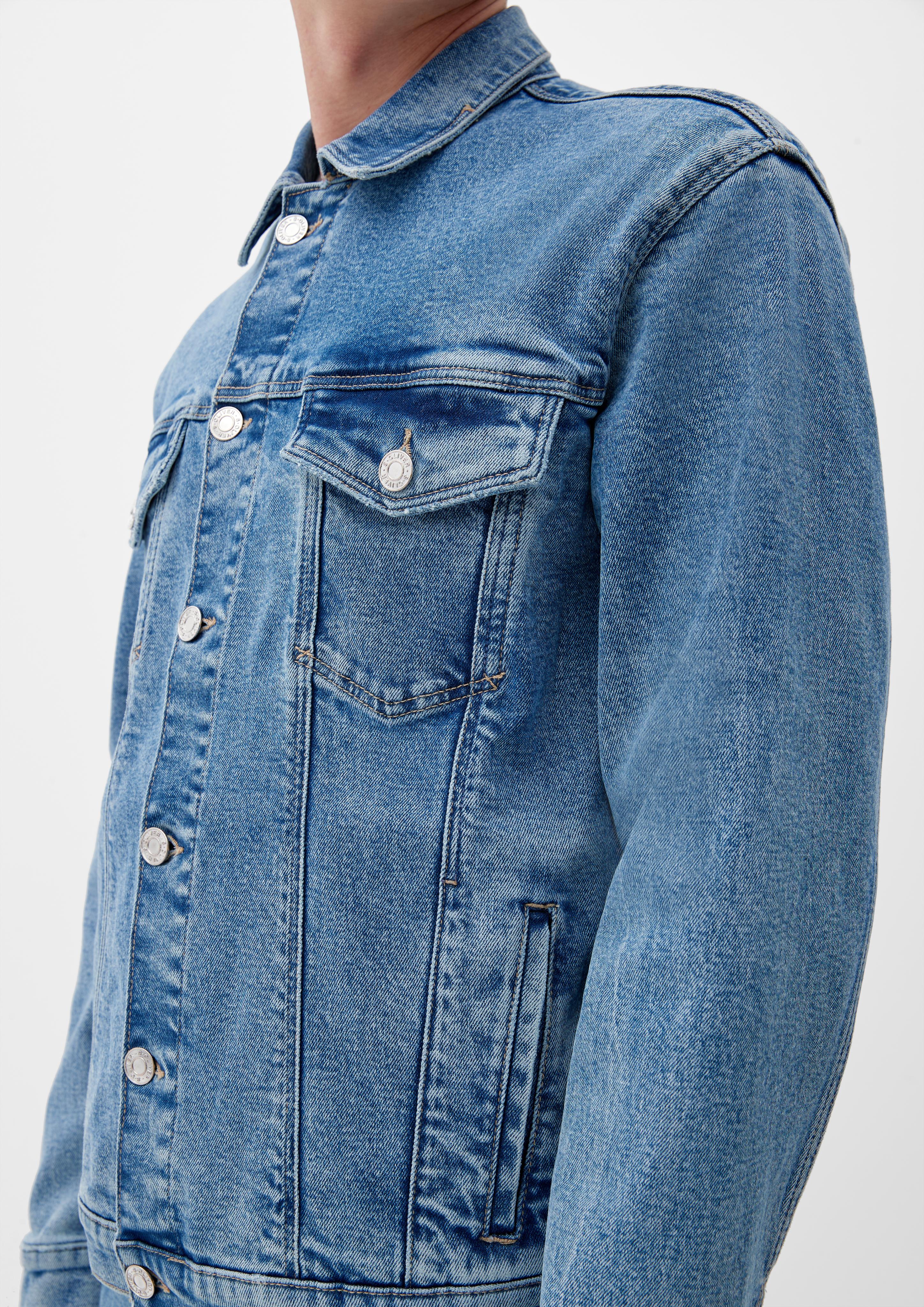 360° Denim: Jeansjacke mit Brusttaschen  2130306-54Z4