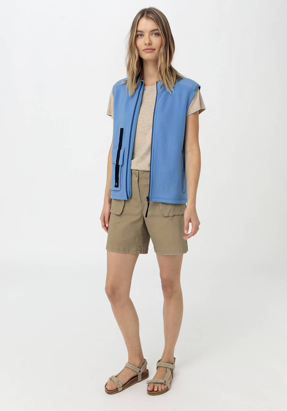 Kurzarmshirt aus Bio-Merinowolle mit Hanf und Bio-Baumwolle